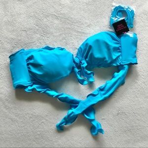 Victoria’s Secret Bikini Top Bandeau Ruffle M
